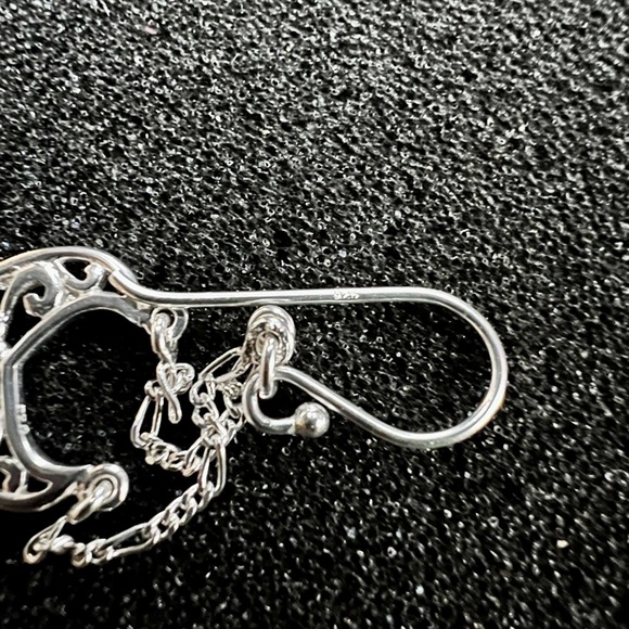 New Genuine 925 Sterling Silver Chain Drop French Wire Earrings Gift Box - Picture 7 of 8